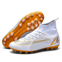 Assassin 14 football shoes mens C Ronaldo spikes FG high-top adult game youth TF broken nails childrens training shoes