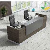 Company Front Desk Desk Desk Fashion Collection Silver Table Strip Table Brief Modern Bar Desk Consulting Desk Commercial Welcome Desk