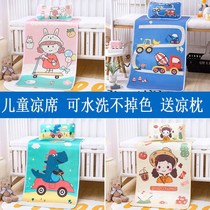 Infants and young children can use summer ice silk mats kindergarten mats baby crib mats childrens cartoon ice silk mats