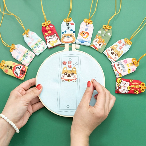 Защитный амулет ручной работы, набор материалов, с вышивкой, «сделай сам»