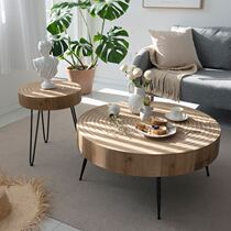 Sabi style coffee table simple small apartment creative 2021 Japanese log minimalist design sense simple modern atmosphere