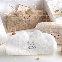 Pen bag ins Japanese simple Japanese and Korean hairy large capacity High-end sense cartoon anime Cute anime peripheral