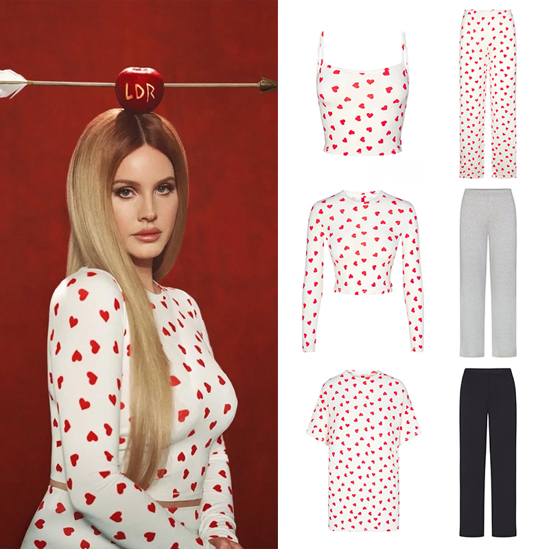 A Single Arrow through the Heart, Endorsed by Lei Lei, Skims Kardashian Valentine's Day Capsule Series Camisole Long-Sleeve T-Shirt Dress and Pants A Single Arrow through the Heart, Endorsed by Lei Lei, Skims Kardashian Valentine's Day Capsule Series Camisole Long-Sleeve T-Shirt Dress and Pants
