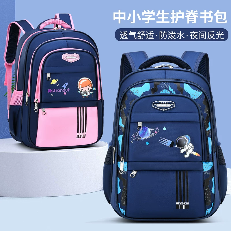 Capacious waterproof backpack for boys, for secondary school
