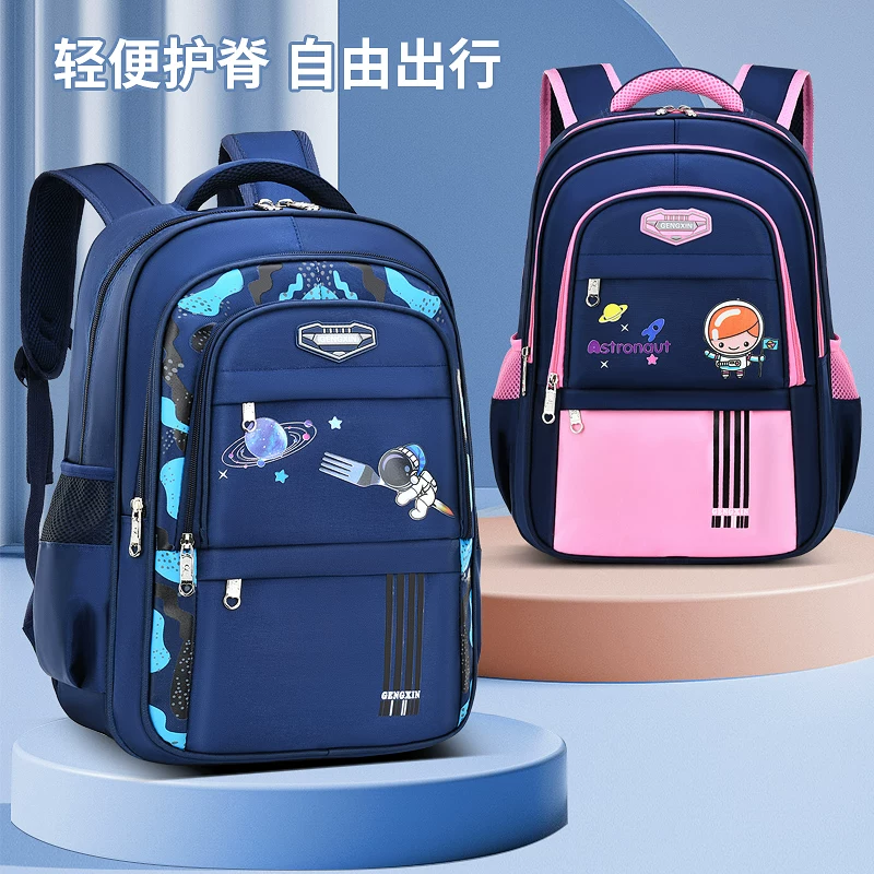 Capacious waterproof backpack for boys, for secondary school