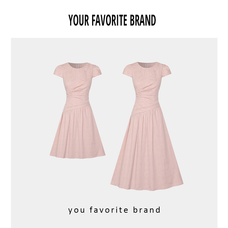 [Cheese Peach] New Arrival Misty Rose Dress G26243281
