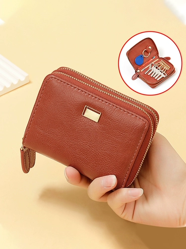 Купить косметичку Product Key, женскую компактную и нежную сумку для ключей, визитницу, сумку для удостоверений личности 2-в-1, держатель для карт-гармошки с несколькими слотами для карт