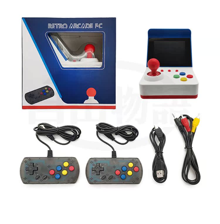 Máy chơi game mini FC rocker Máy chơi game hoài cổ Retro dòng máu cọ Contra đôi 8 máy màu đỏ và trắng - Bảng điều khiển trò chơi di động máy chơi game cầm tay psp giá rẻ