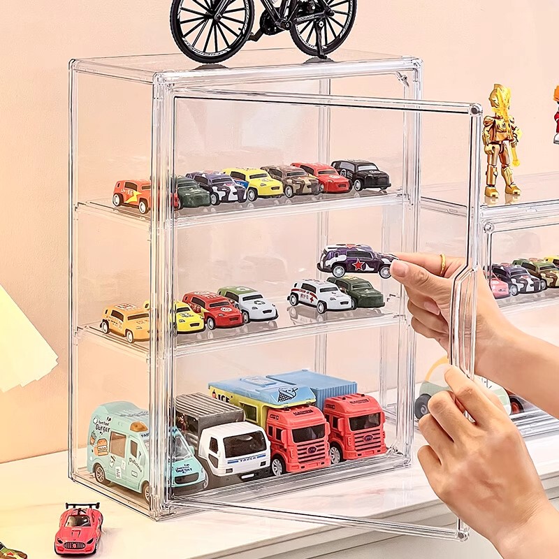 Domeka Storage Box Alloy Toy Car Lego Car Model Multi-Layer Transparent Hot Wheels Storage Display Stand Domeka Storage Box Alloy Toy Car Lego Car Model Multi-Layer Transparent Hot Wheels Storage Display Stand