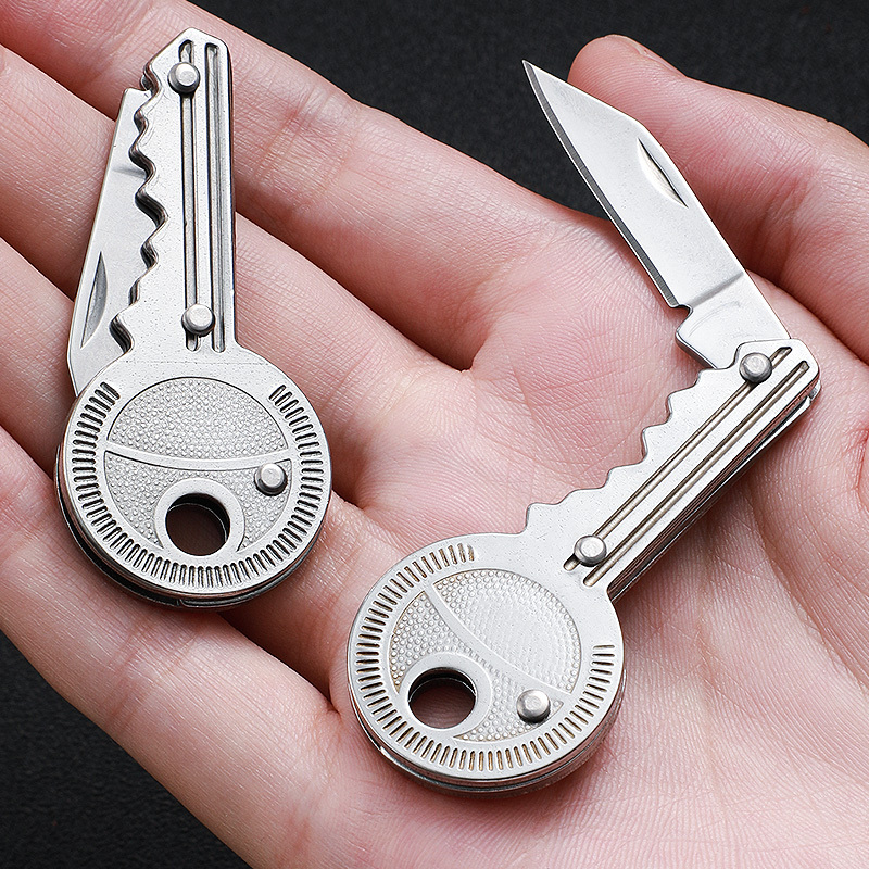Multifunctional Keychain with Package Opening Knife, Portable Pendant Keychain, Trendy Package Opening Knife Gadget
