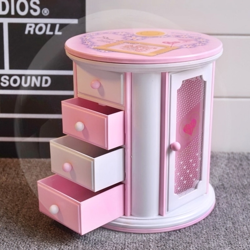 Children's headwear hairpin ring head rope storage box girl baby dressing and finishing cute rubber band hairpin jewelry box