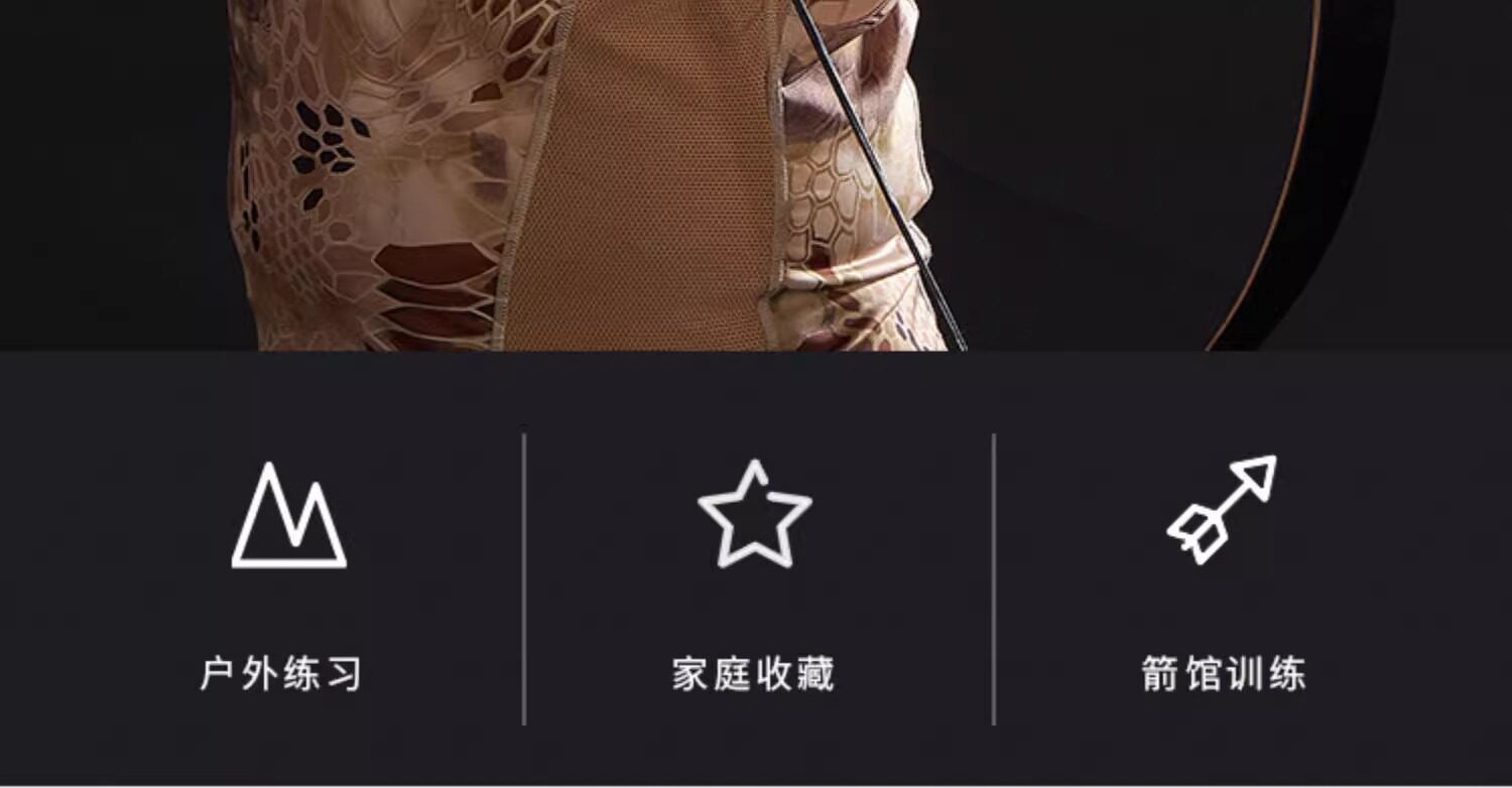 Боу 灵云弓箭成年人美猎弓竞技反曲弓美式传统覆合弓箭专业ly Huwairen