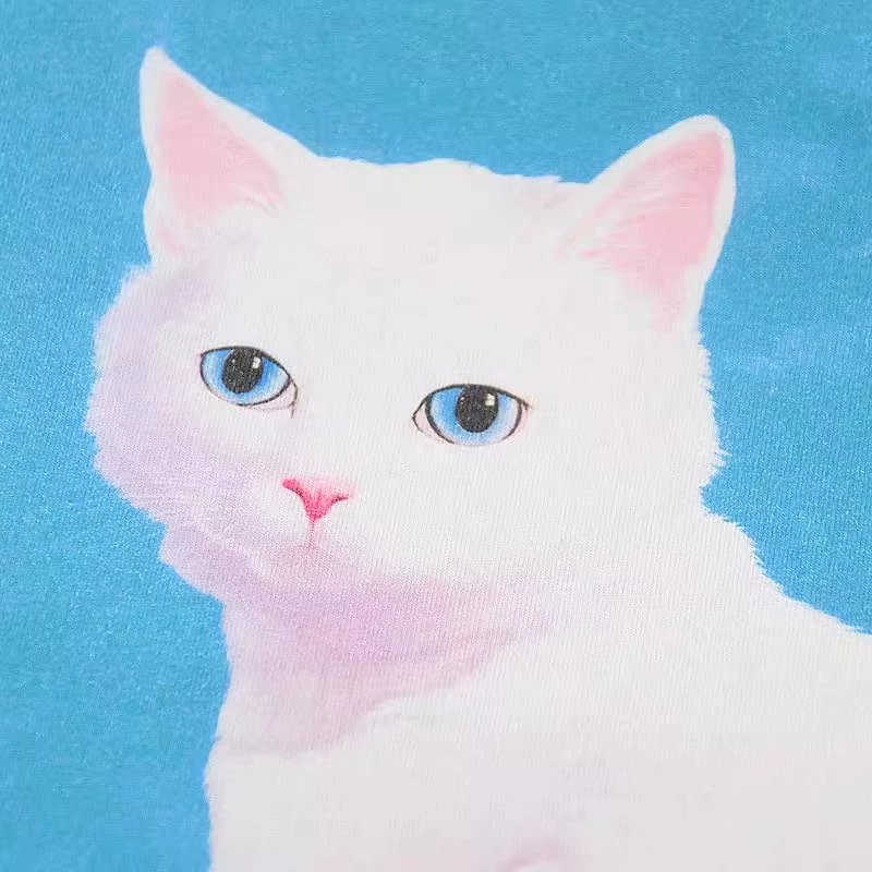 RIPNDIP футболка с короткими рукавами с милым котенком PRETTY KITTY пары одно и то же круглое горло