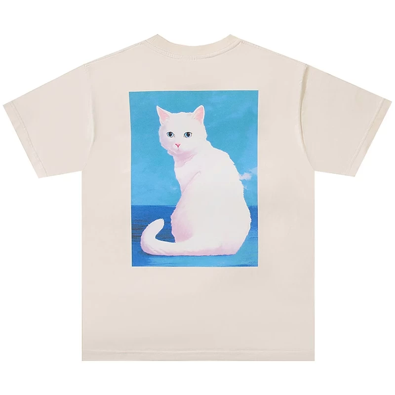 RIPNDIP футболка с короткими рукавами с милым котенком PRETTY KITTY пары одно и то же круглое горло
