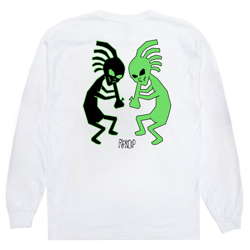 ripndip Хлопковая худи с длинным рукавом футболка с круглым воротом для возлюбленного