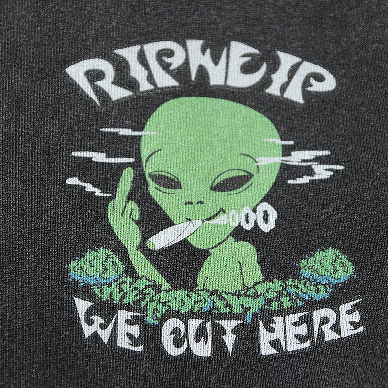 Американский модный бренд RIPNDIP маленький кот средний палец кот осень и зима толстовка водная система старый инопланетянин мужской и женский пары стиль