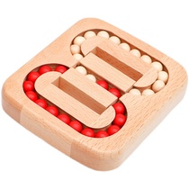 Flat Ball Game Wood Komming Lock Ruban Lock High Difficulty Children Adults High IQ Burning Brain Puzzle Toys
