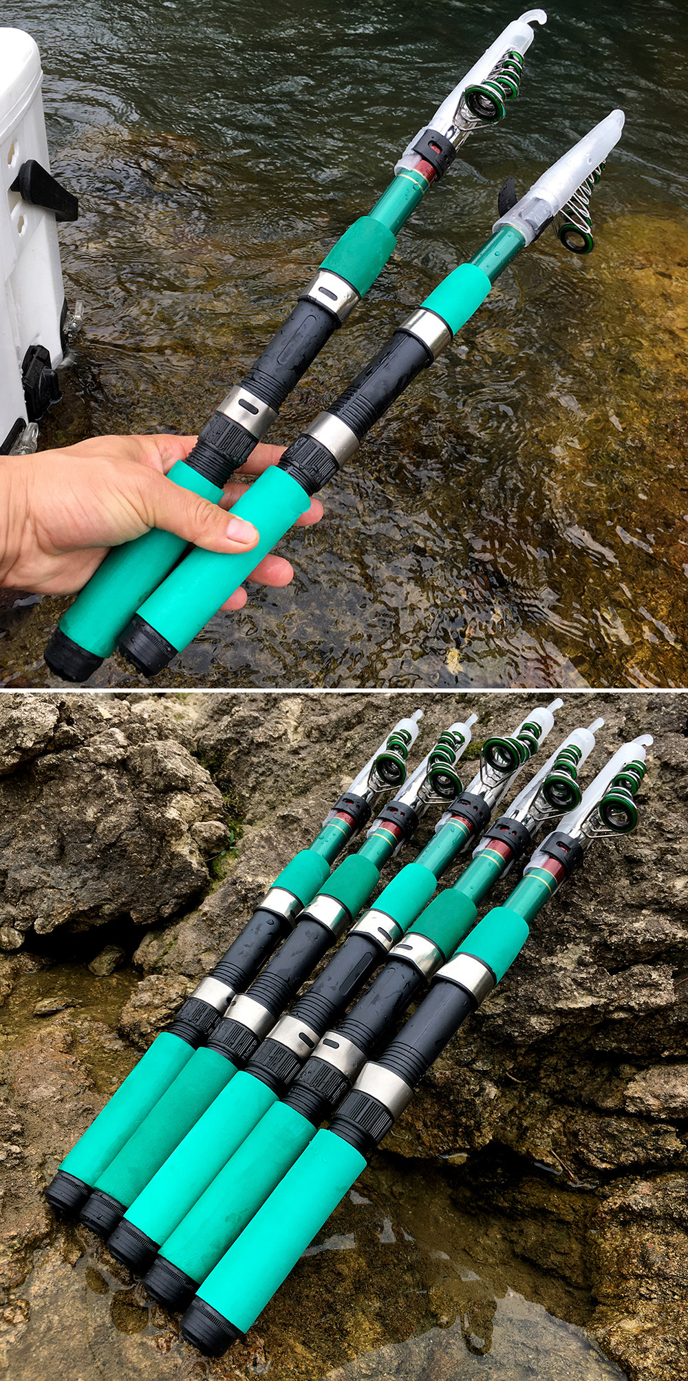 Море удочкой spinning rod and reel combo  telescopic fishing rod 1.8 2.1