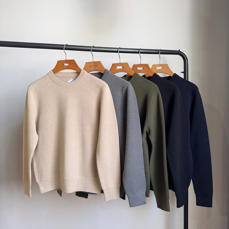 C1/A18 Stylish Men's Crew Neck Pullover Knit Sweater Casual Versatile Warm Long Sleeve C1/A18 Stylish Men's Crew Neck Pullover Knit Sweater Casual Versatile Warm Long Sleeve