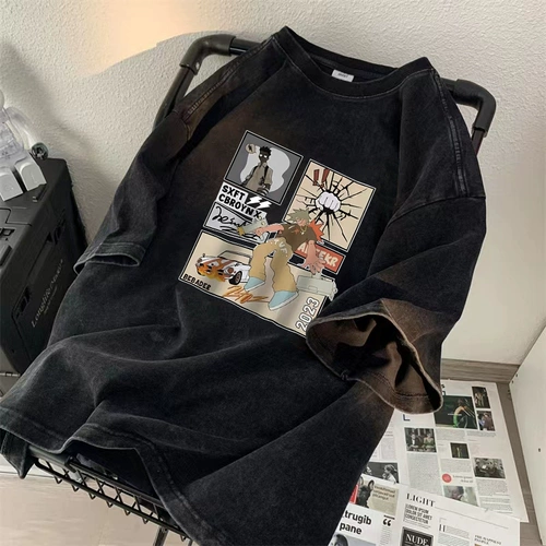 Tide, футболка с коротким рукавом, оверсайз