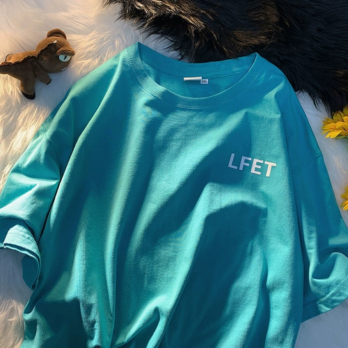 Tide, летняя ретро хлопковая футболка с коротким рукавом, трендовая парная одежда для влюбленных, в американском стиле, оверсайз