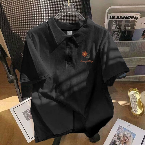 Tide, футболка polo, японская футболка с коротким рукавом для отдыха