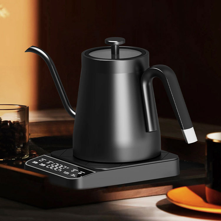 Temperature-Controlled Pour-Over Coffee Kettle, Stainless Steel Kettle for Making Tea, Household Long Spout Temperature-Controlled Gooseneck Kettle 110V/220V