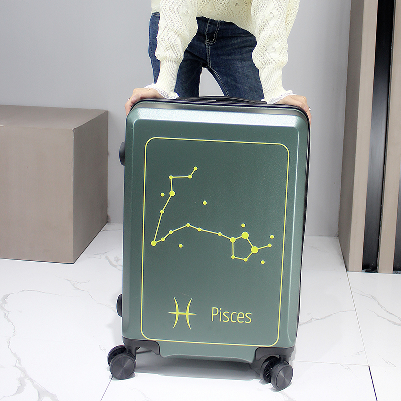 Suitcase Ins Nets Red New Constellations Travel Llever Box Male and female students 20 inch universal wheel password leather case 24