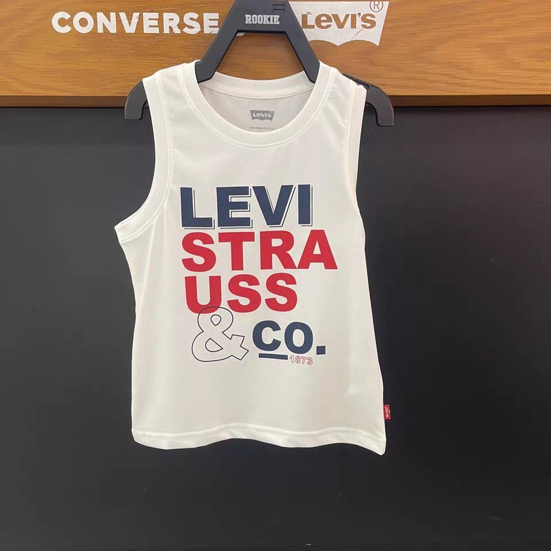 Lv2122051Levi's Levi's Children's Clothing Summer Fashion Versatile Sleeveless Pure Cotton Vest Sweatshirt