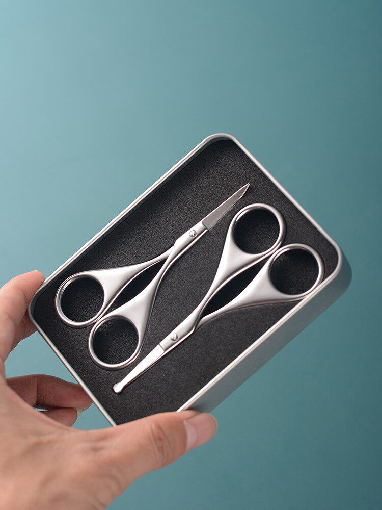 Nasal trimmer Nail cutter Small scissors cut nose hair artificial man manual nose cut cut cutter Cutting Tool eyebrow