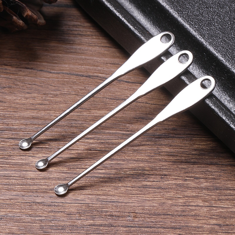 Old-Fashioned Ear Pick Stainless Steel Ear Spoon Ear Cleaner with Light for Home Use for Adults and Children Thin Edge Round Head Free Shipping