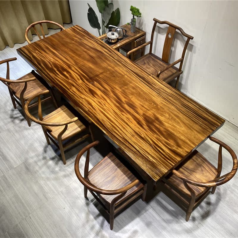Size: 243*96*6 South American walnut solid wood slab full square