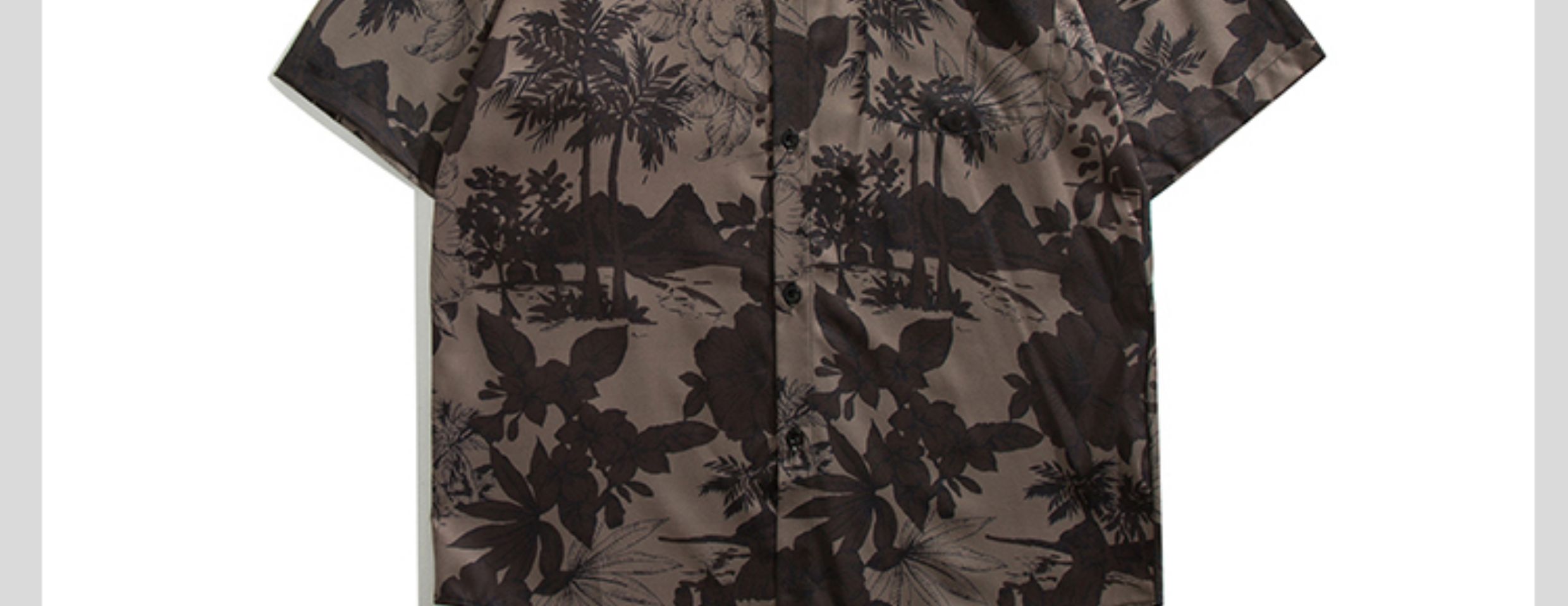 Men's Ditsy Floral Blouse Men's Clothing display picture 13