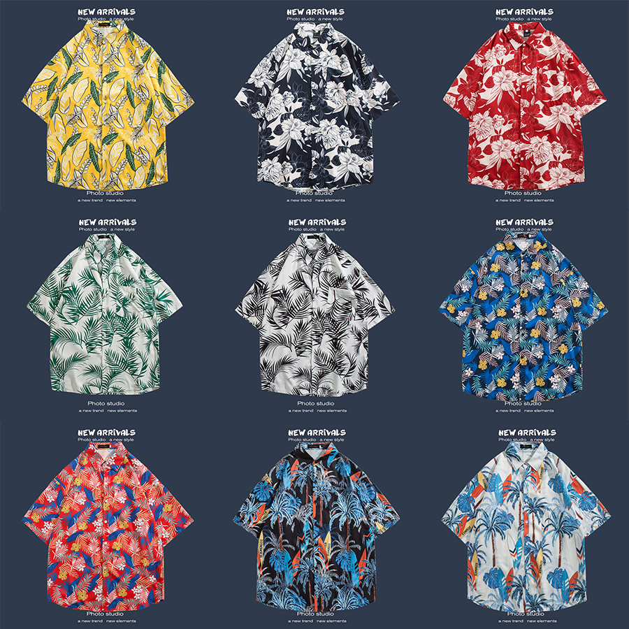 Men's Ditsy Floral Blouse Men's Clothing display picture 2