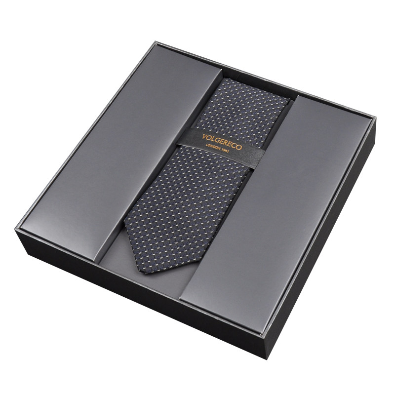 British Vg Men's Casual Business Tie Gift Box High-End Formal Narrow Luxury Brand Zipper Style Wedding 7cm