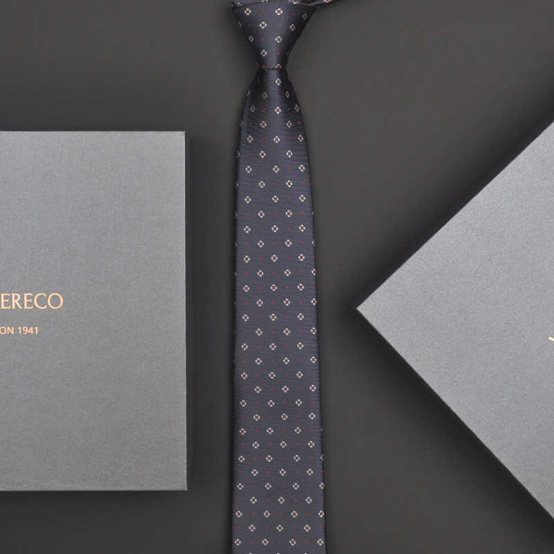 British Volgereco Men's Casual Business Tie Gift Box High-End Formal Wear Narrow Luxury Brand Wedding 7cm