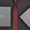 British Vg Men's Casual Business Tie High-End Formal Narrow Tie No Need to Tie Wedding Groom Burgundy 7cm