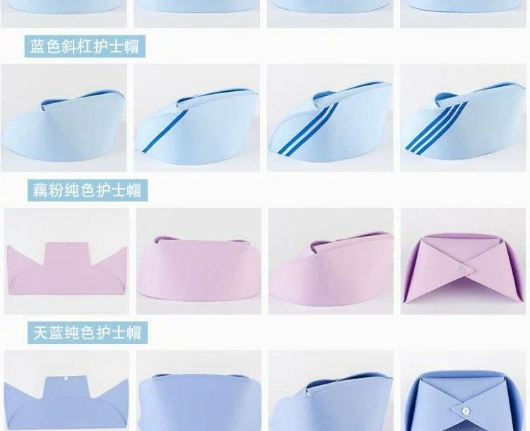 mũ tĩnh điện Mũ Y Tá Mũ Lưỡi Trai Đầm Xòe Nữ Trắng Một Kích Thước Mũ Đầm Xòe Phòng Điều Hành Phòng Khám Bệnh Viện Mũ Y Tá Hồng Xanh Dương dày mũ đội đầu y tế mũ trùm tóc y tế