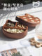 Stuffed autumn x meow stylish cat wooden box cute girl love bento box Japanese style dessert nut storage box
