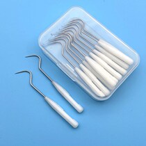 Buckle Dentifier Carry-on advanced toothpick Stainless Steel Ultra-fine new anti-sedenture Tooth Shaving Hook Crochet Kit Clean Tooth
