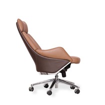 Genuine Leather Boss Chair Office Chair Home Comfort Long Sitting Book Room Large Class Chair Swivel Chair Computer Chair Business Office Chair