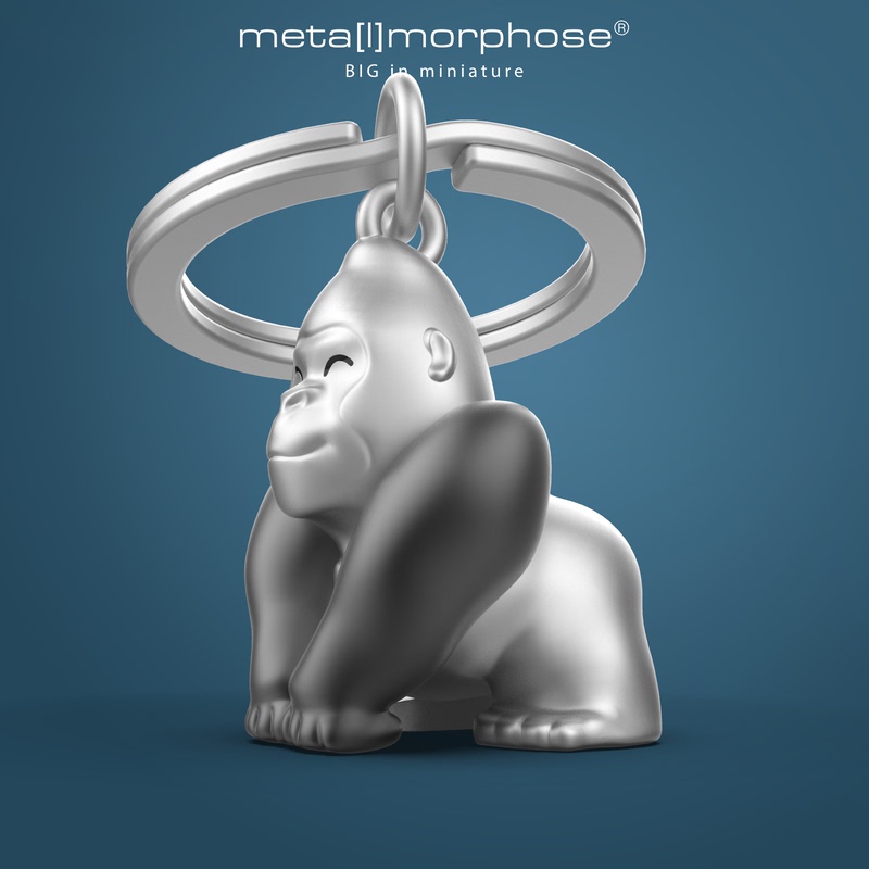 Metalmorphose Gorilla Alloy Car Keychain Pendant Niche Cute Creative Gift Metalmorphose Gorilla Alloy Car Keychain Pendant Niche Cute Creative Gift