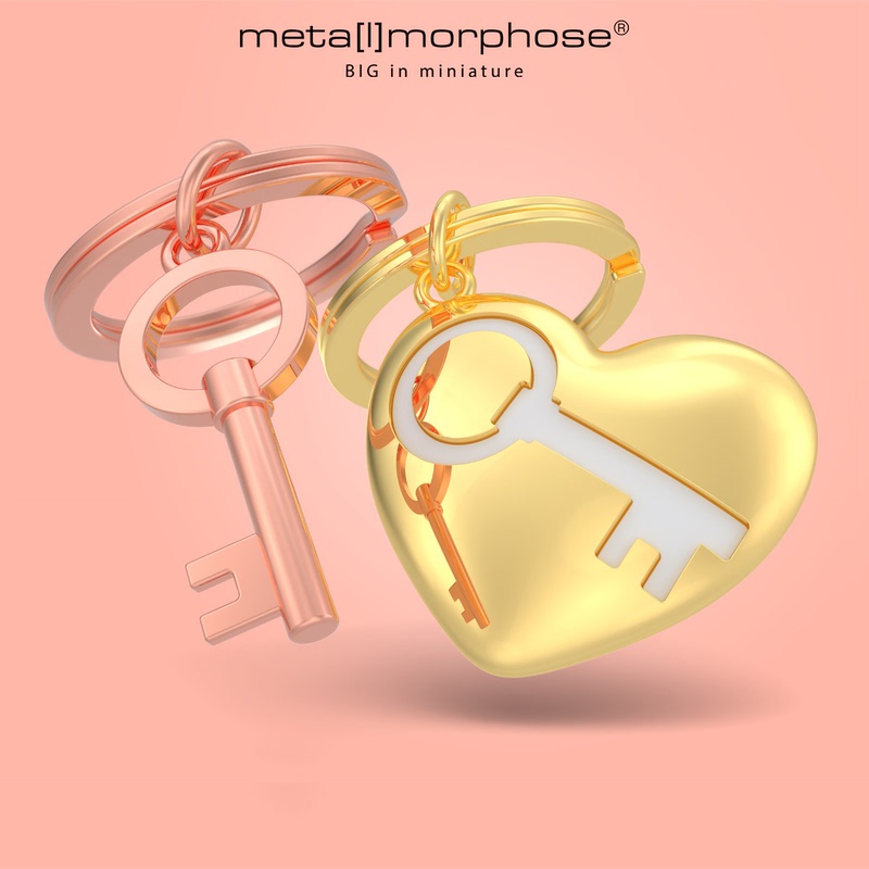 Love Lock Keychain Bag Pendant Belgian Metalmorphose Couple Pendant Valentine's Day Gift