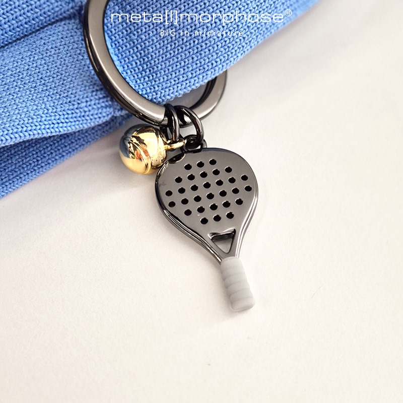 Metalmorphose Cricket Bat Alloy Car Keychain Pendant High-End Sports Style Creative Niche Gift