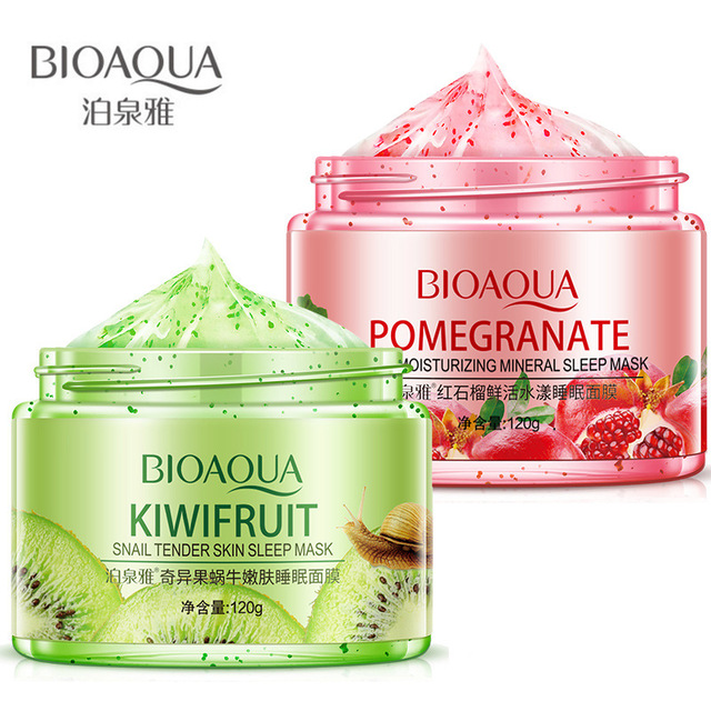 Pomegranate Sleeping Mask Disposable Night Moisturizing Moisturizing Men's and Women's Pores Brightening Skin Care Products Smear Type
