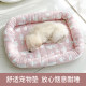 Pet cooling mat summer cooling ice silk cooling nest cat nest cat and dog cooling mat pet nest pastoral nest sleep mat