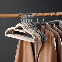 Flocked clothes hanger household clothes hanger clothes support household womens clothing multi-functional anti-slip anti-shoulder corner clothes drying rack