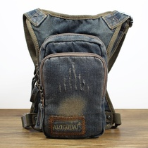 2020 New Cycling Motorcycle Leggings Bag Retro Denim Men’s Bag Multifunctional Tactical Outdoor Sports Waist Bag Trendy