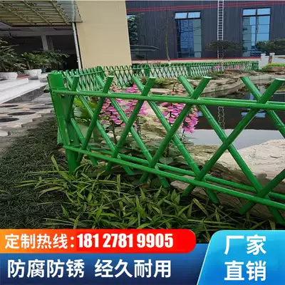 Community landscape Bridge fence outdoor bamboo fence guardrail imitation bamboo pole fence guardrail imitation bamboo stainless steel guardrail factory