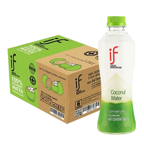 Тайская кокосовая вода 100%чистая кокосовая зеленая вода Полная коробка 0 Добавить напитки Импортированный кокосовый сок фруктовый сок 350 мл бутылка